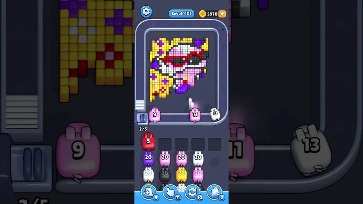 Pixel Flow Level 1101 board preview