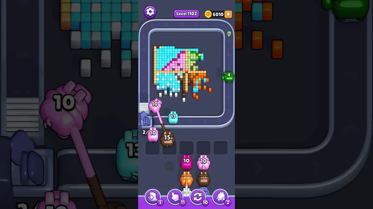 Pixel Flow Level 1102 board preview