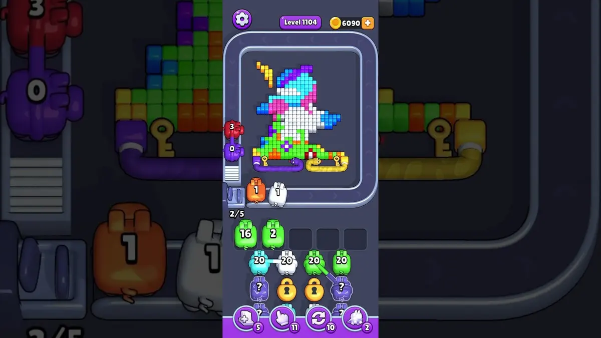 Pixel Flow Level 1104 board preview