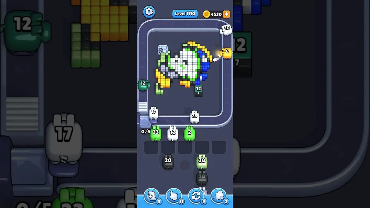 Pixel Flow Level 1110 board preview