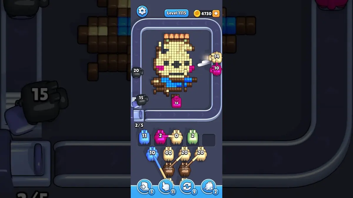 Pixel Flow Level 1115 board preview