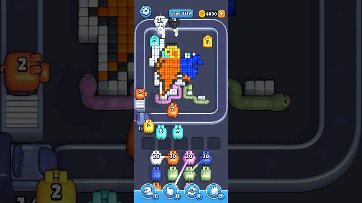 Pixel Flow Level 1119 board preview
