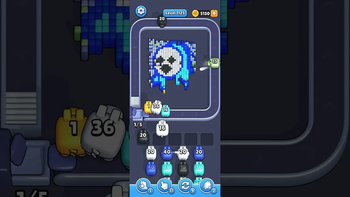 Pixel Flow Level 1125 board preview