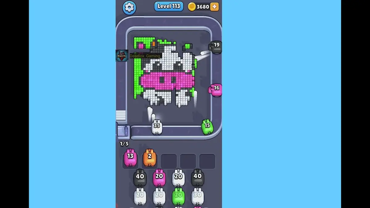 Pixel Flow Level 113 board preview