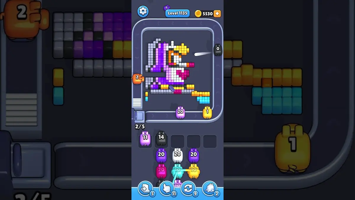 Pixel Flow Level 1135 board preview