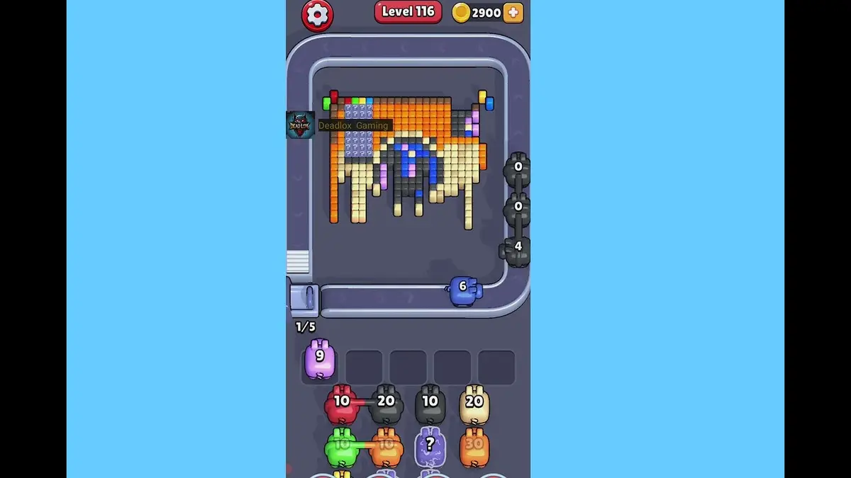 Pixel Flow Level 116 board preview