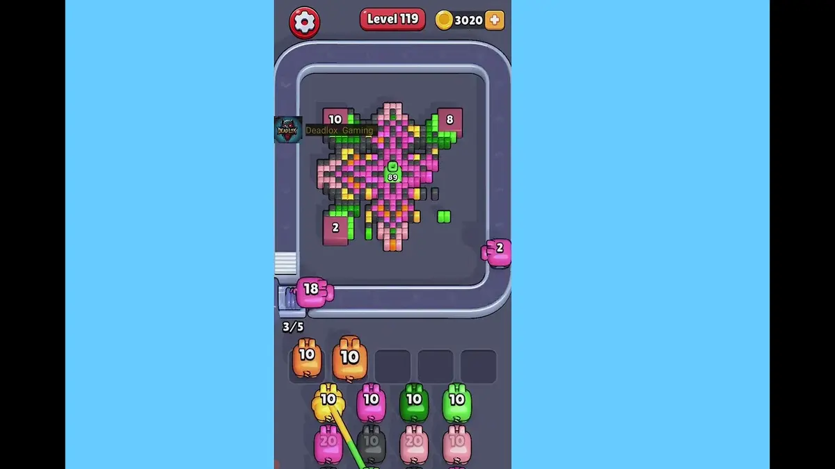 Pixel Flow Level 119 board preview