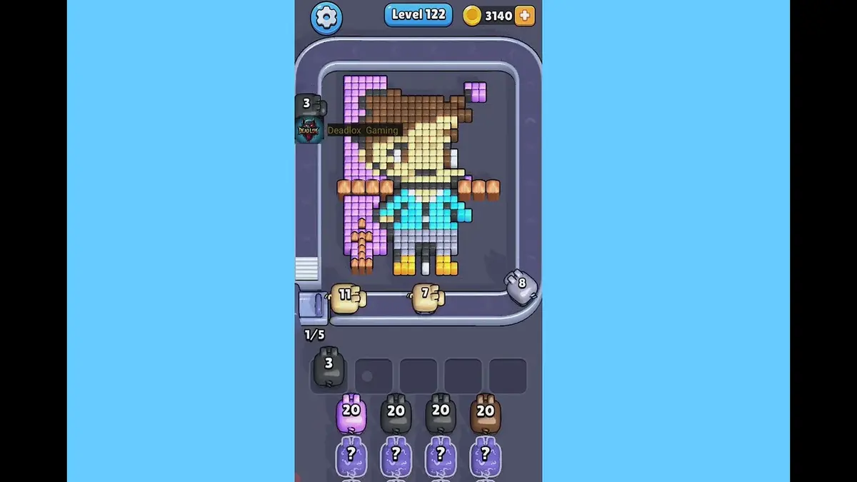 Pixel Flow Level 122 board preview