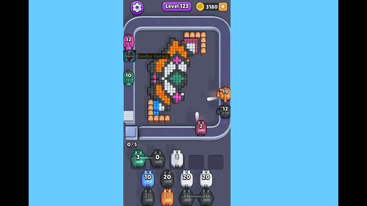 Pixel Flow Level 123 board preview