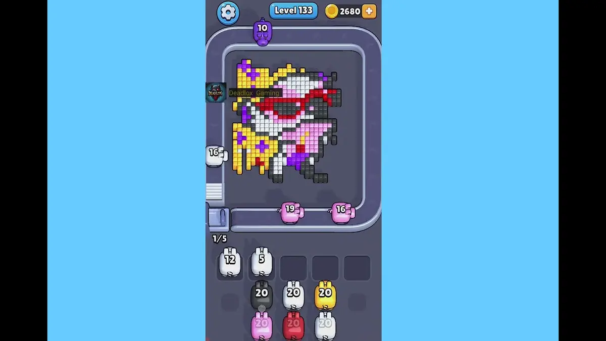 Pixel Flow Level 133 board preview