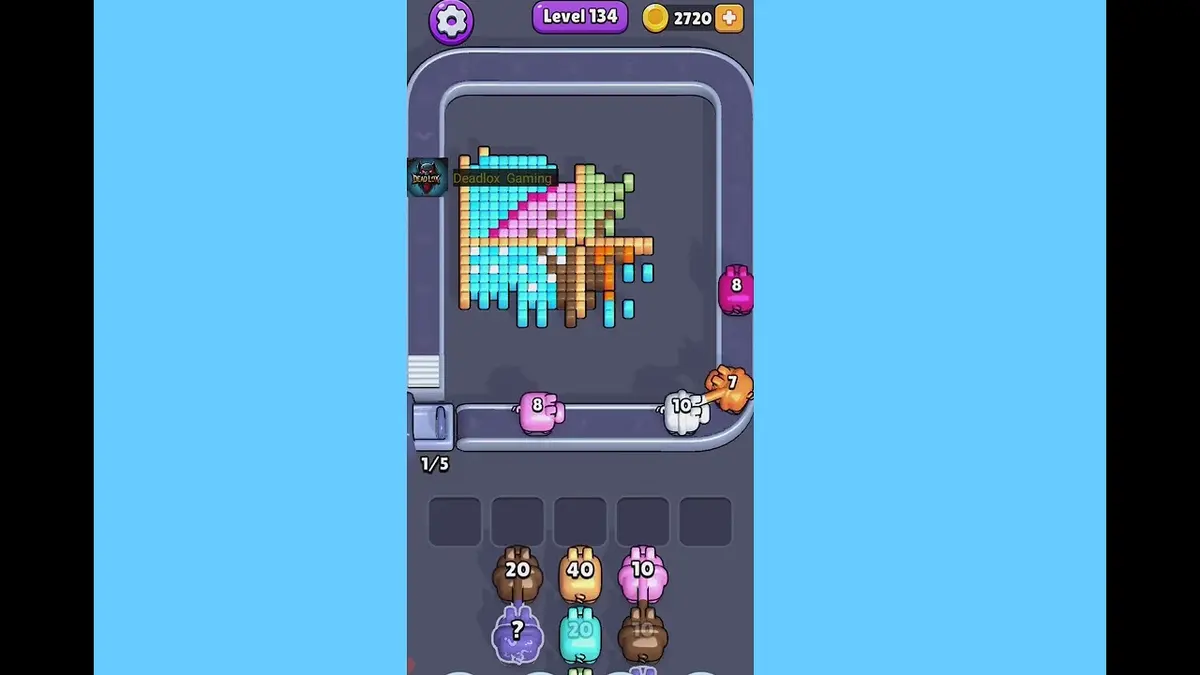 Pixel Flow Level 134 board preview