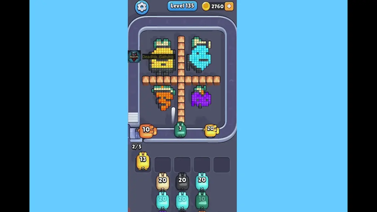 Pixel Flow Level 135 board preview