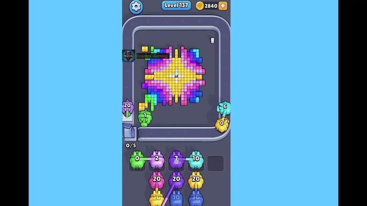 Pixel Flow Level 137 board preview