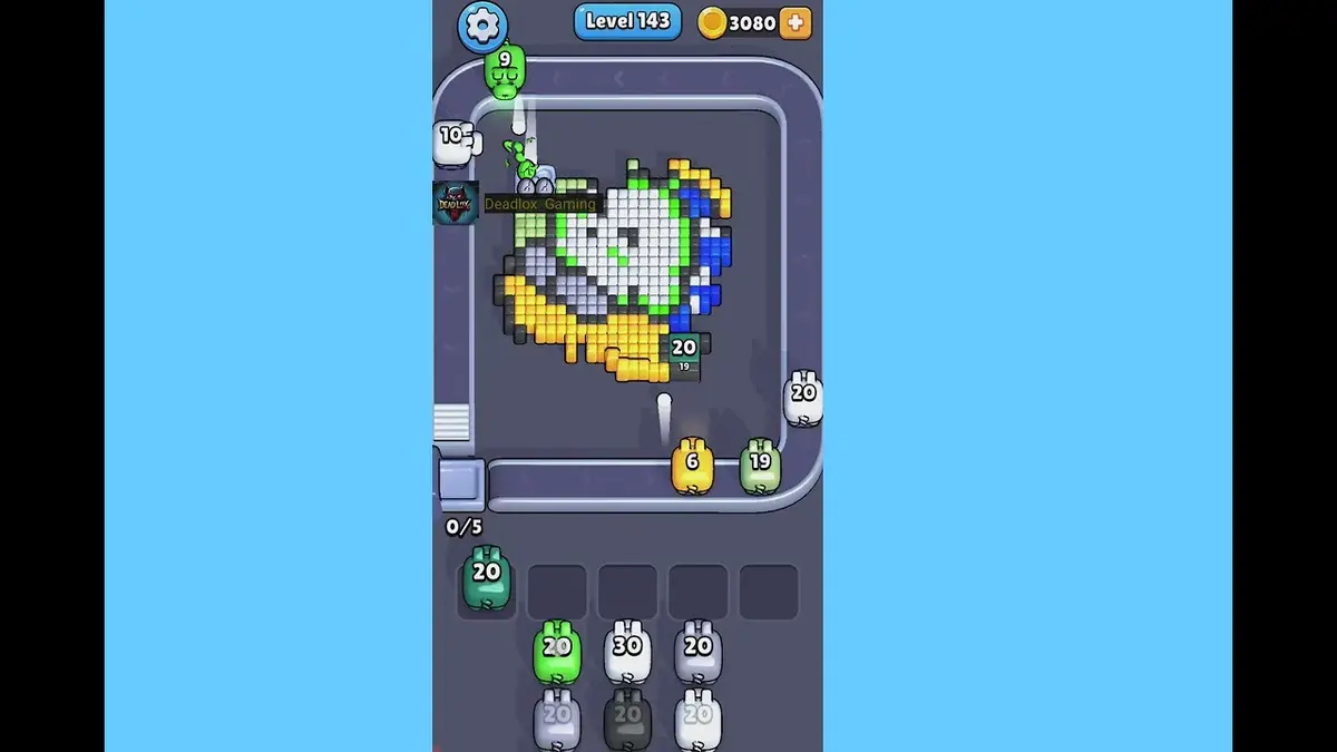 Pixel Flow Level 143 board preview