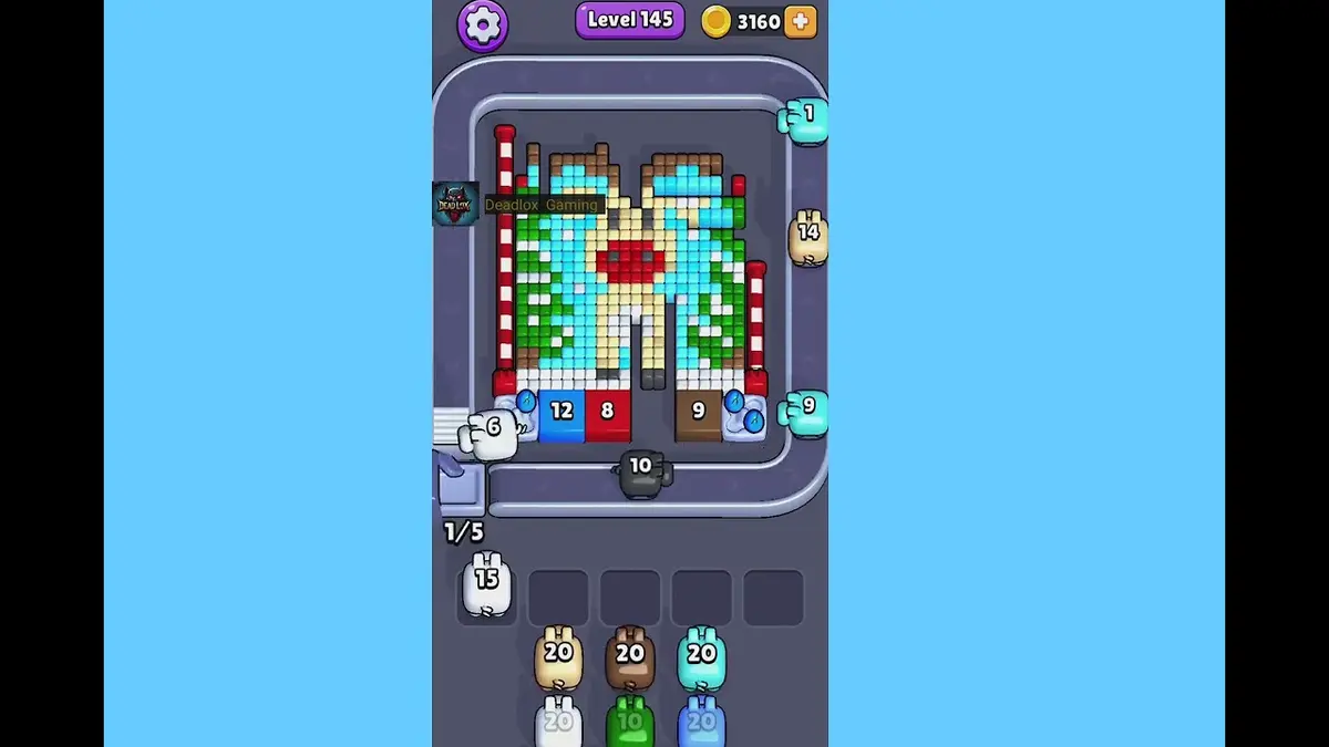 Pixel Flow Level 145 board preview