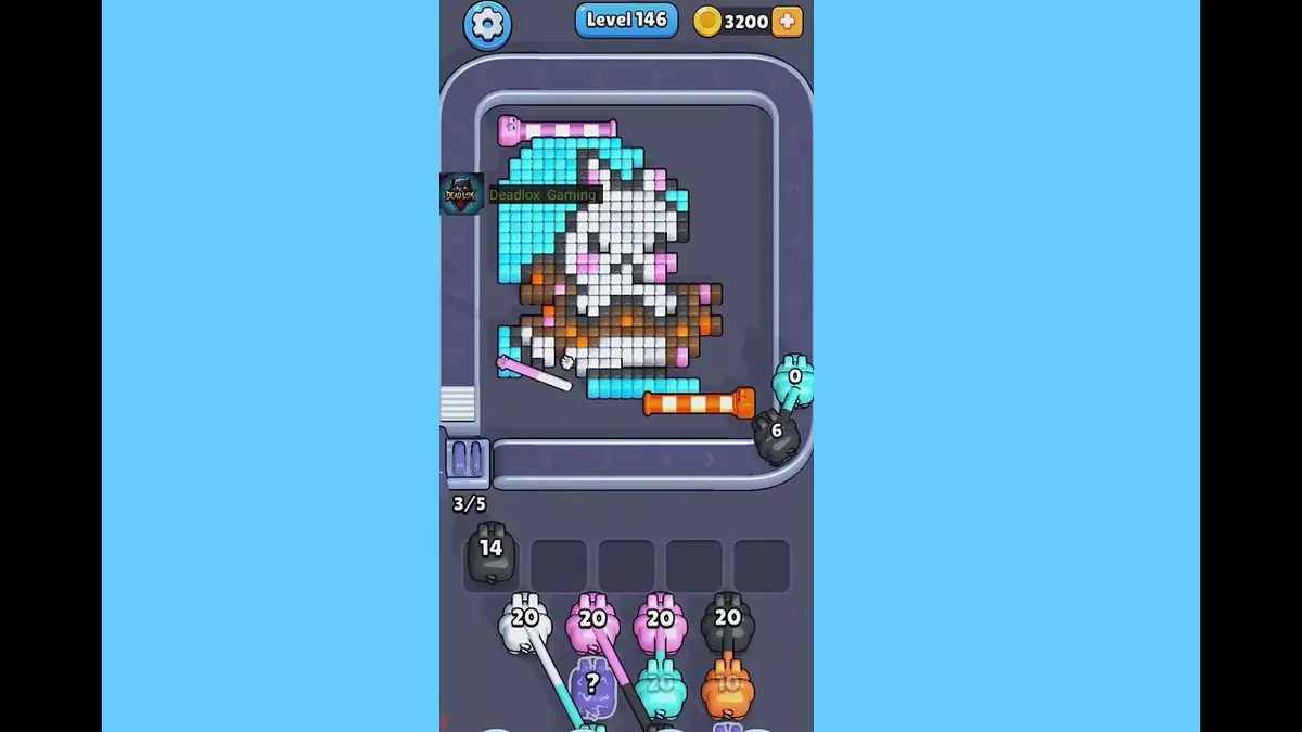 Pixel Flow Level 146 board preview