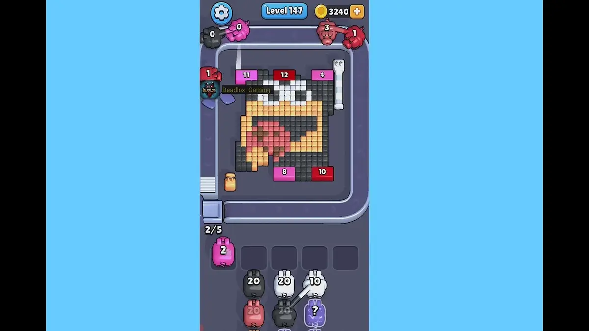 Pixel Flow Level 147 board preview