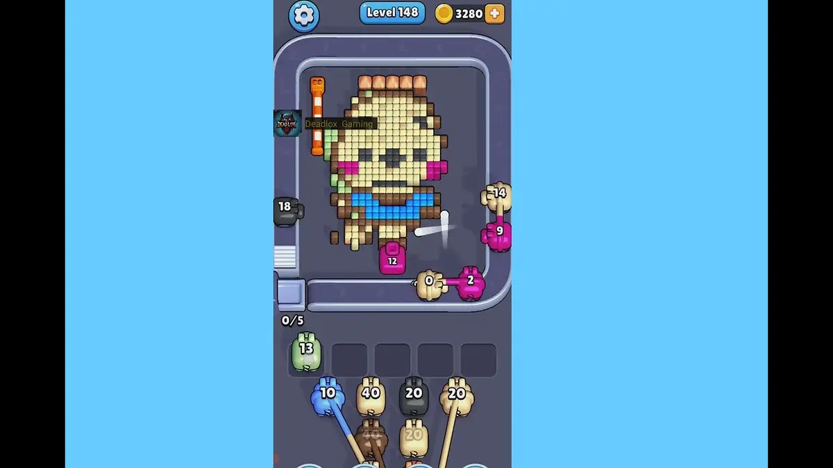 Pixel Flow Level 148 board preview