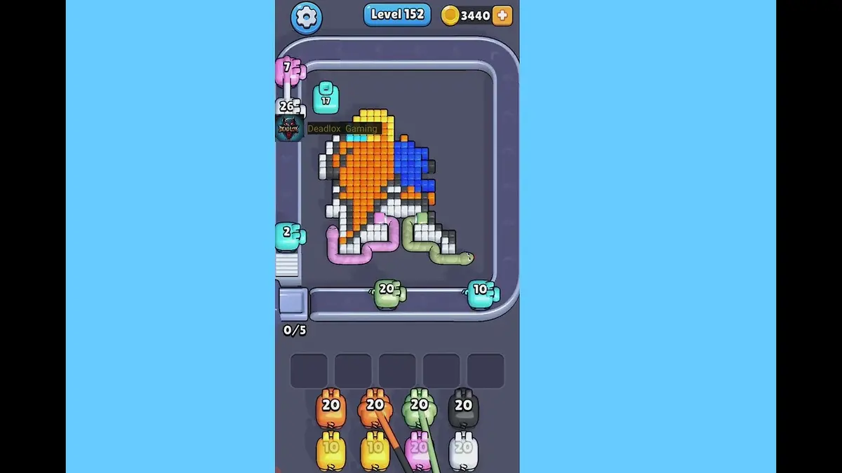 Pixel Flow Level 152 board preview