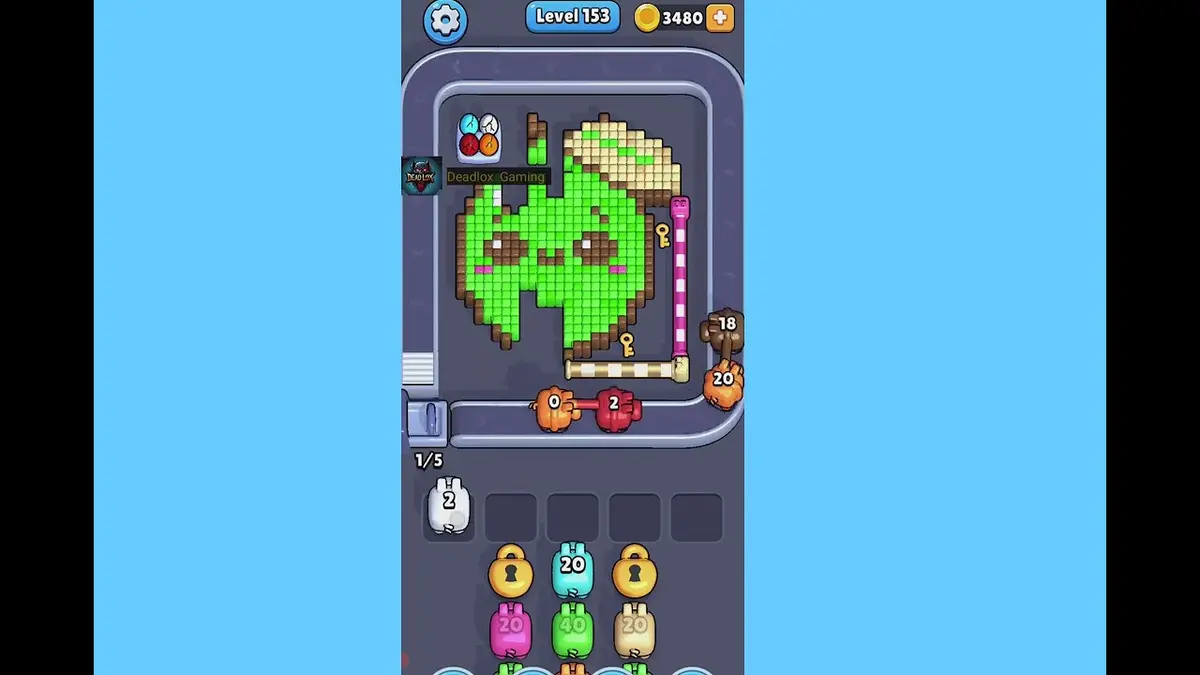 Pixel Flow Level 153 board preview