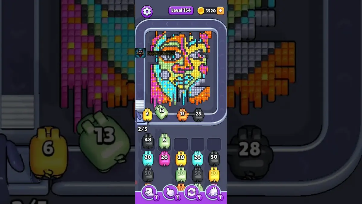 Pixel Flow Level 154 board preview