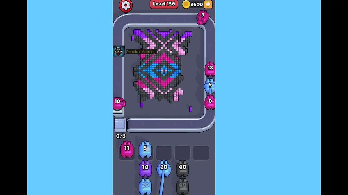 Pixel Flow Level 156 board preview