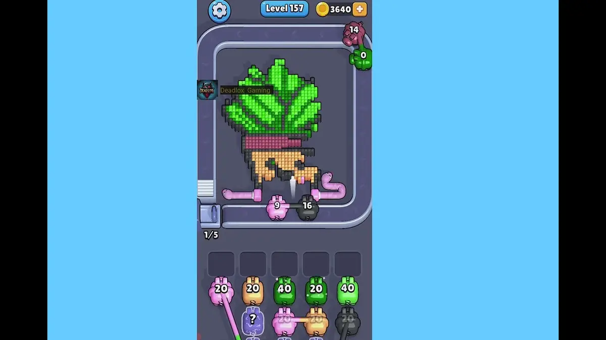 Pixel Flow Level 157 board preview