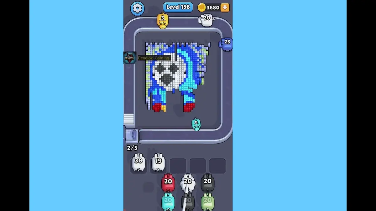 Pixel Flow Level 158 board preview