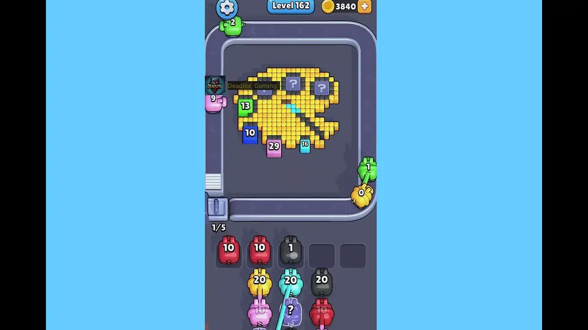Pixel Flow Level 162 board preview