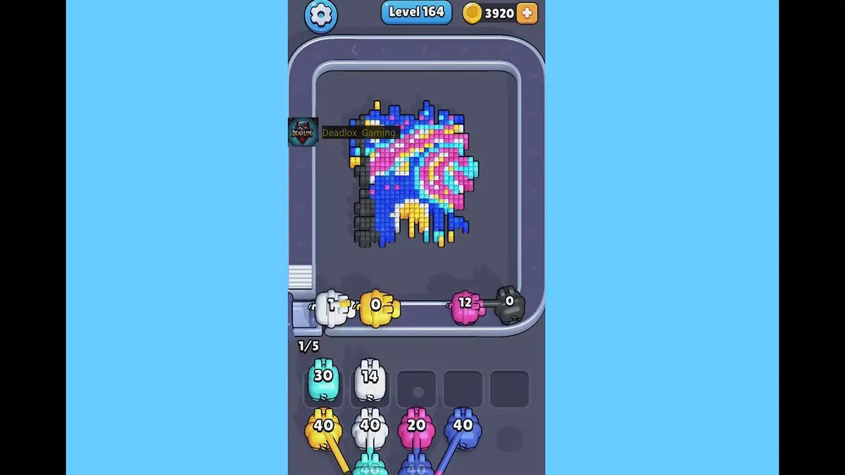 Pixel Flow Level 164 board preview