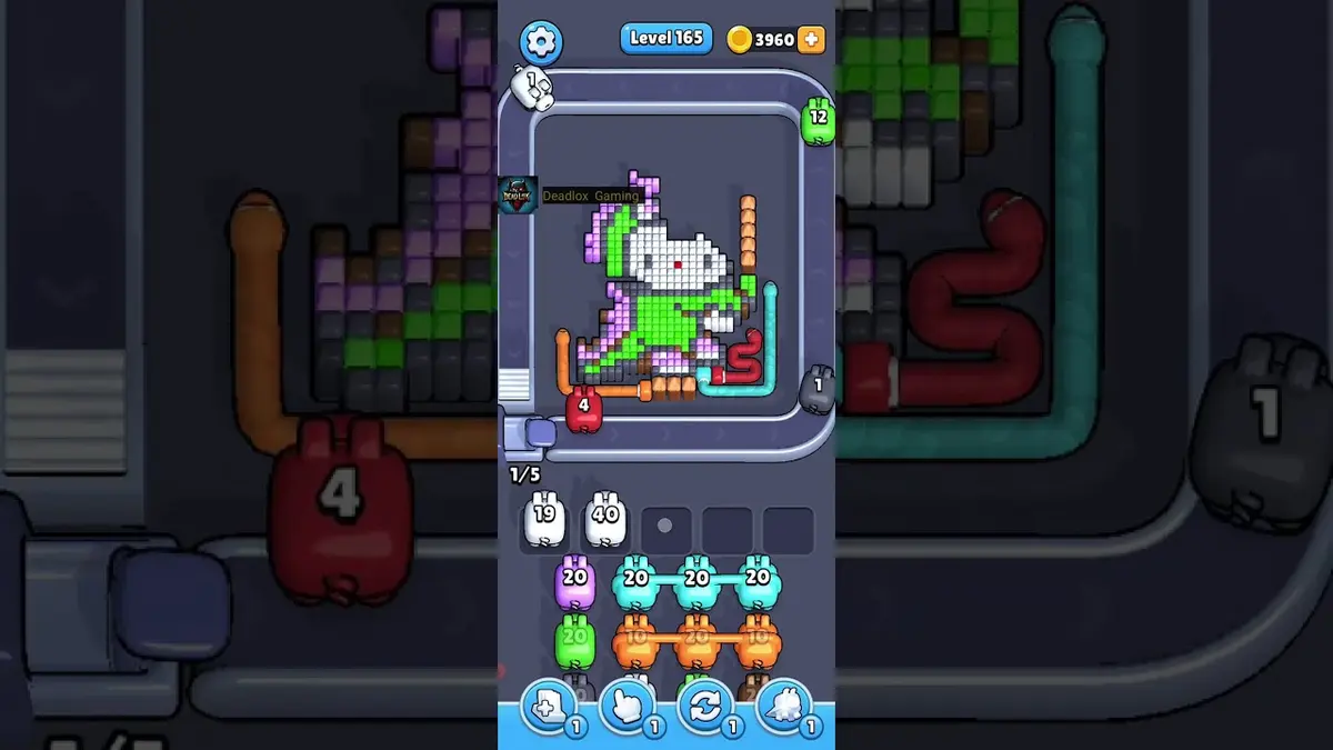 Pixel Flow Level 165 board preview
