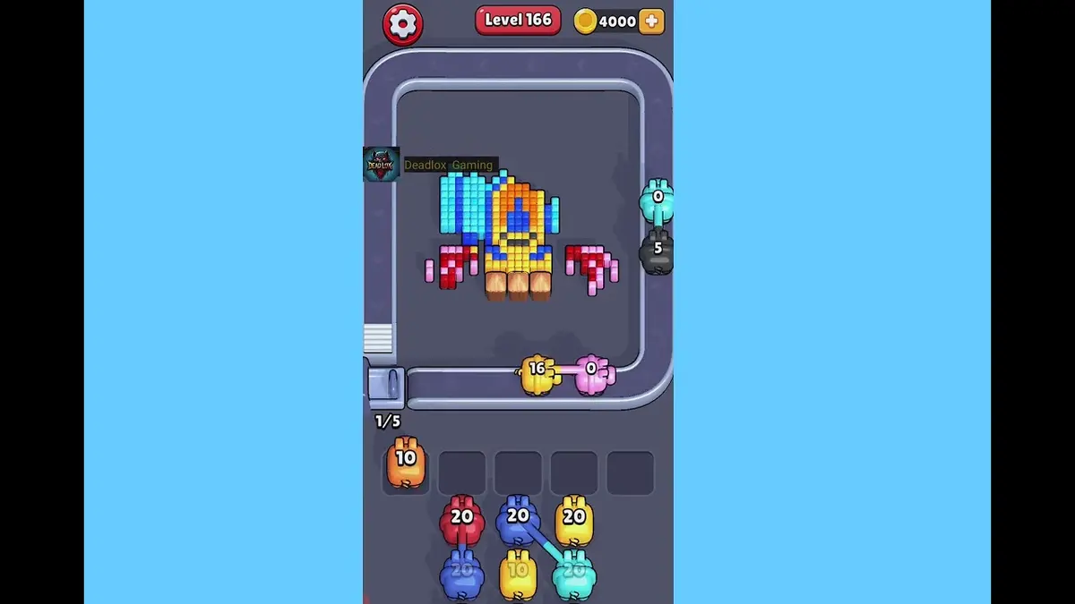 Pixel Flow Level 166 board preview