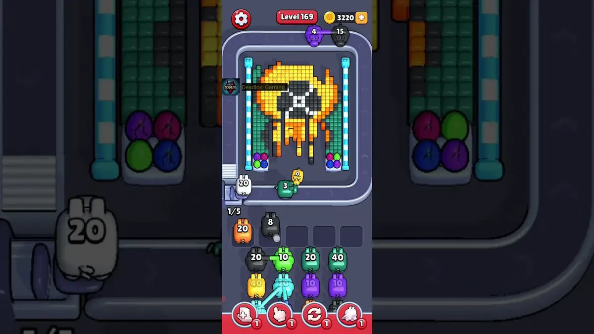 Pixel Flow Level 169 board preview