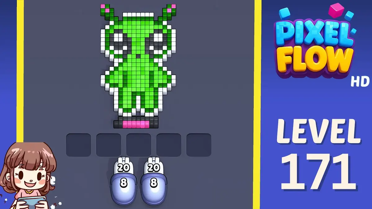 Pixel Flow Level 171 board preview