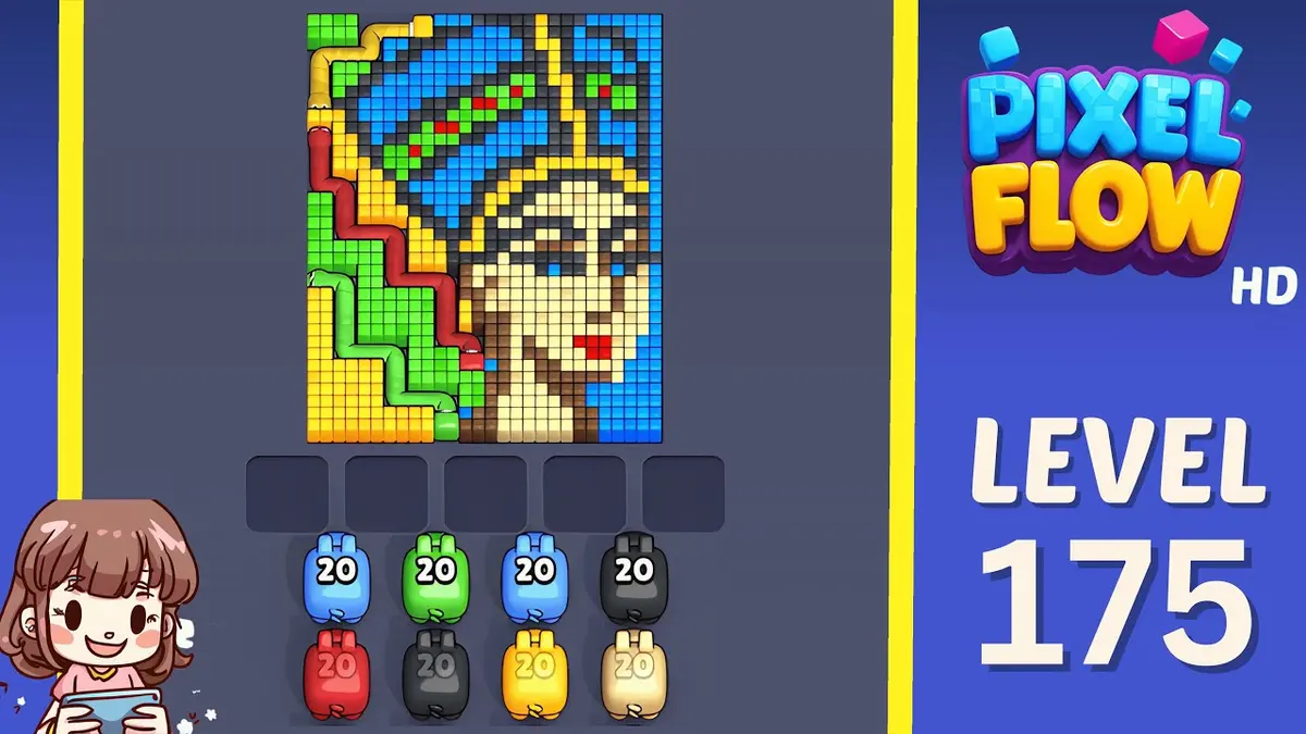 Pixel Flow Level 175 board preview