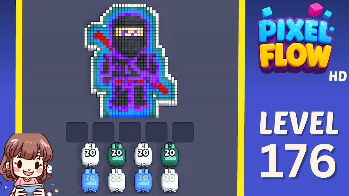 Pixel Flow Level 176 board preview