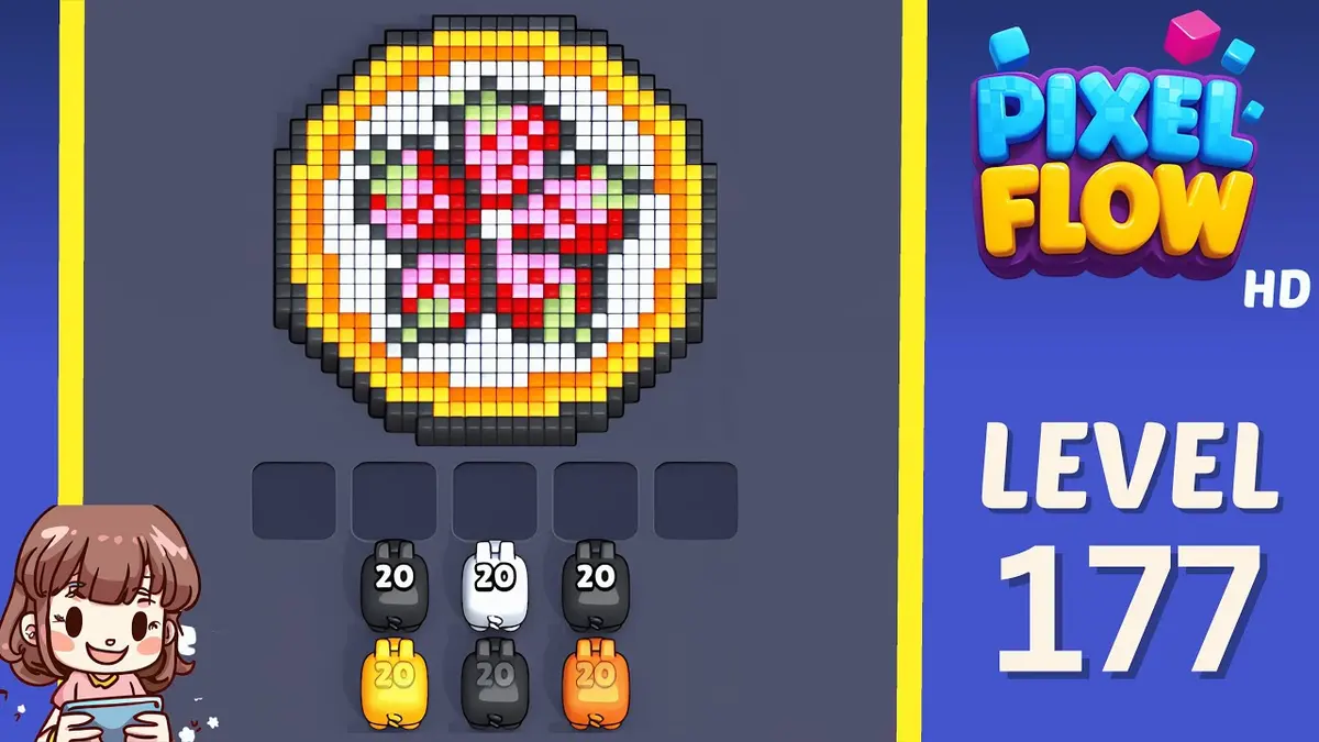 Pixel Flow Level 177 board preview