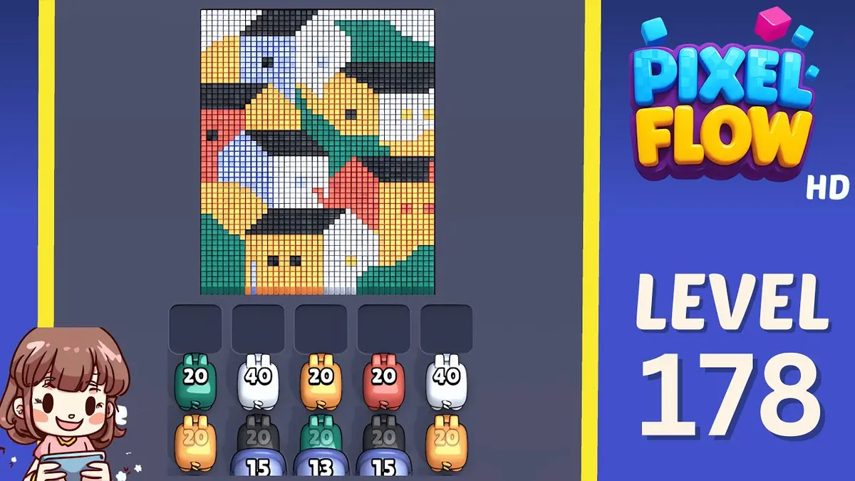 Pixel Flow Level 178 board preview