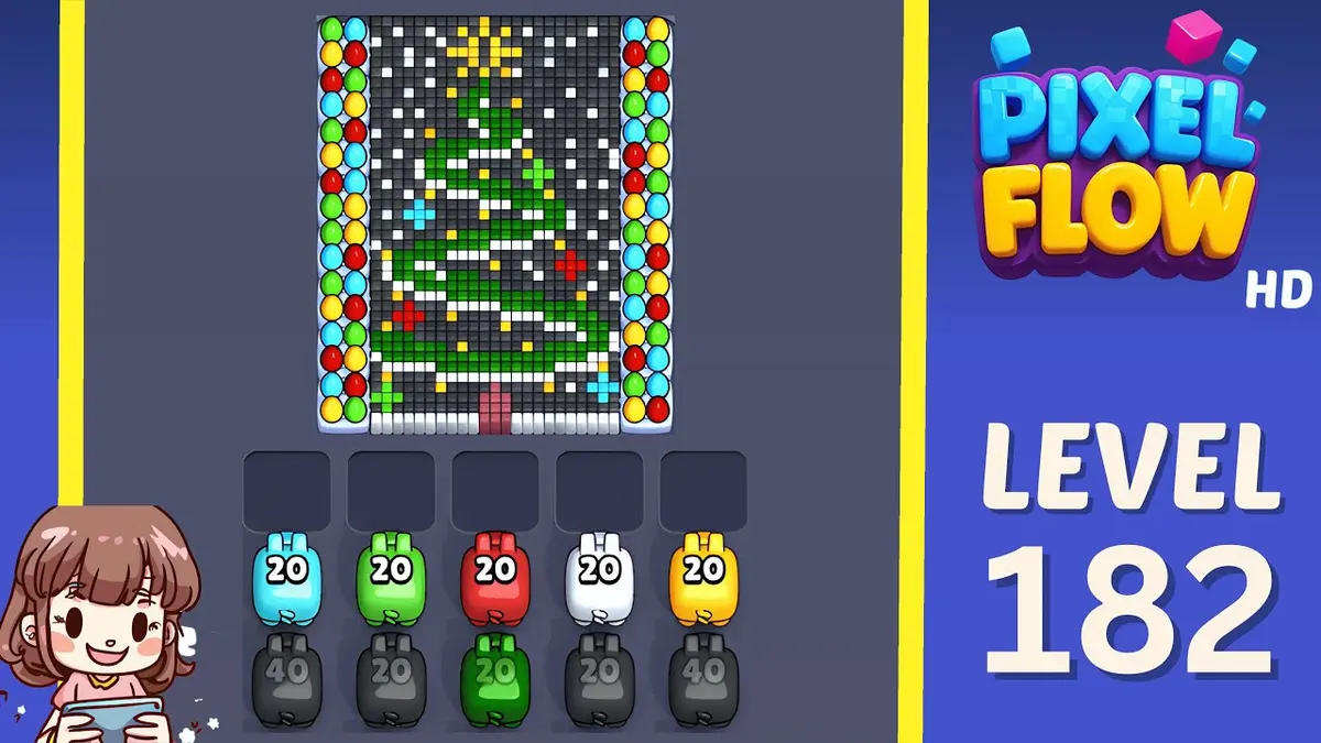 Pixel Flow Level 182 board preview