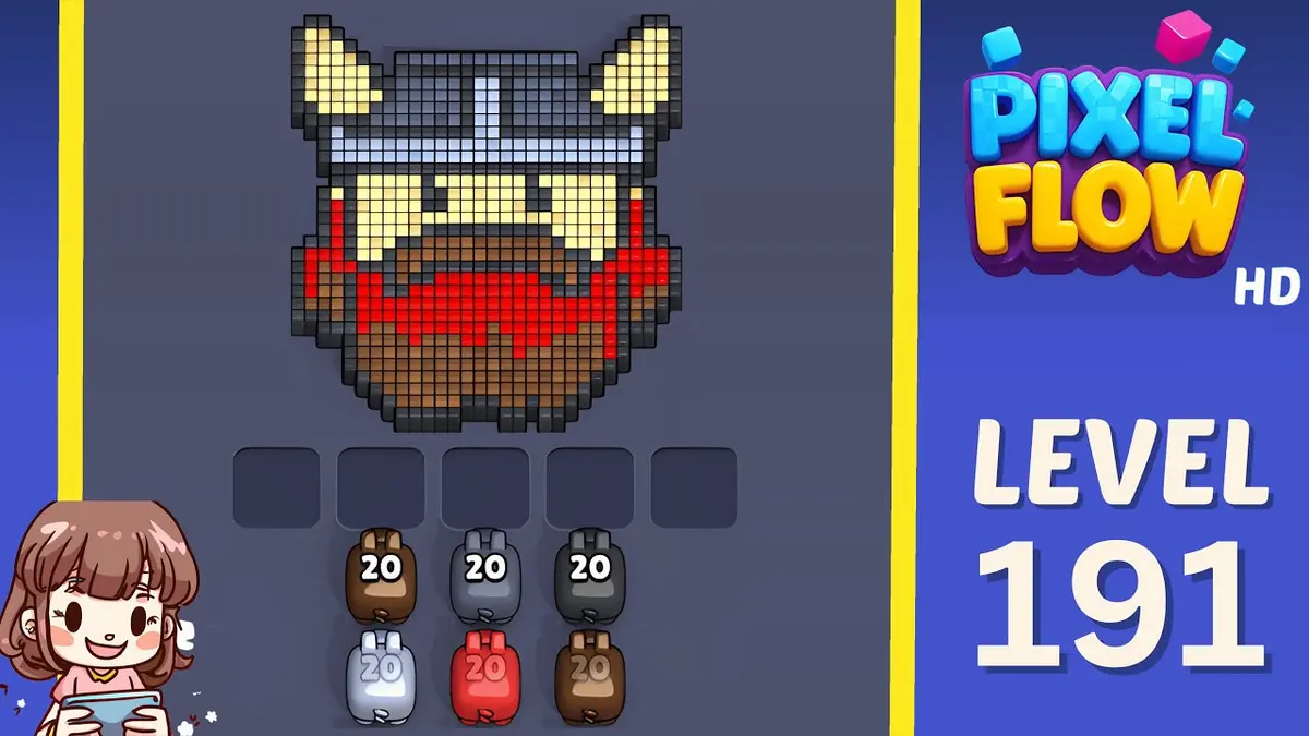 Pixel Flow Level 191 board preview