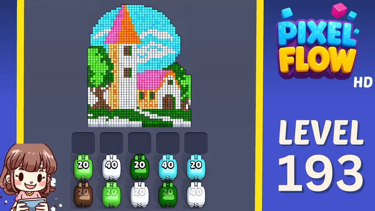 Pixel Flow Level 193 board preview