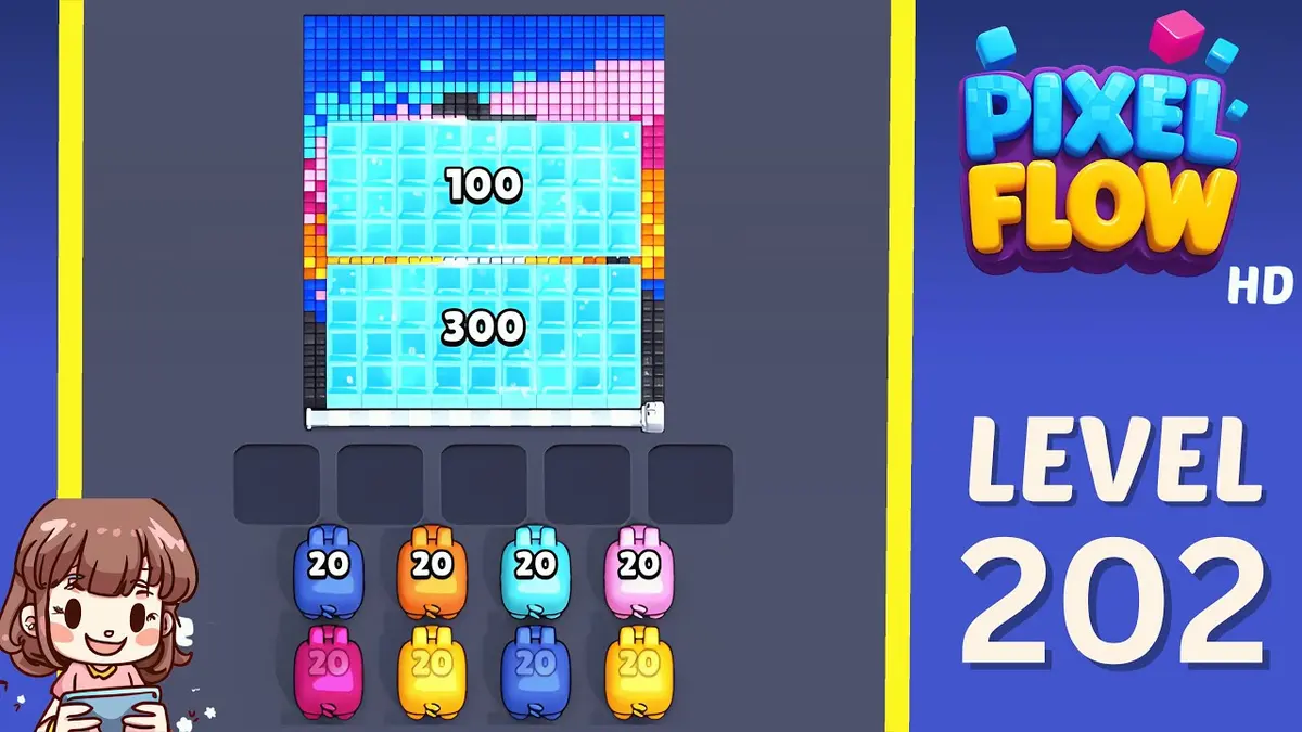 Pixel Flow Level 202 board preview