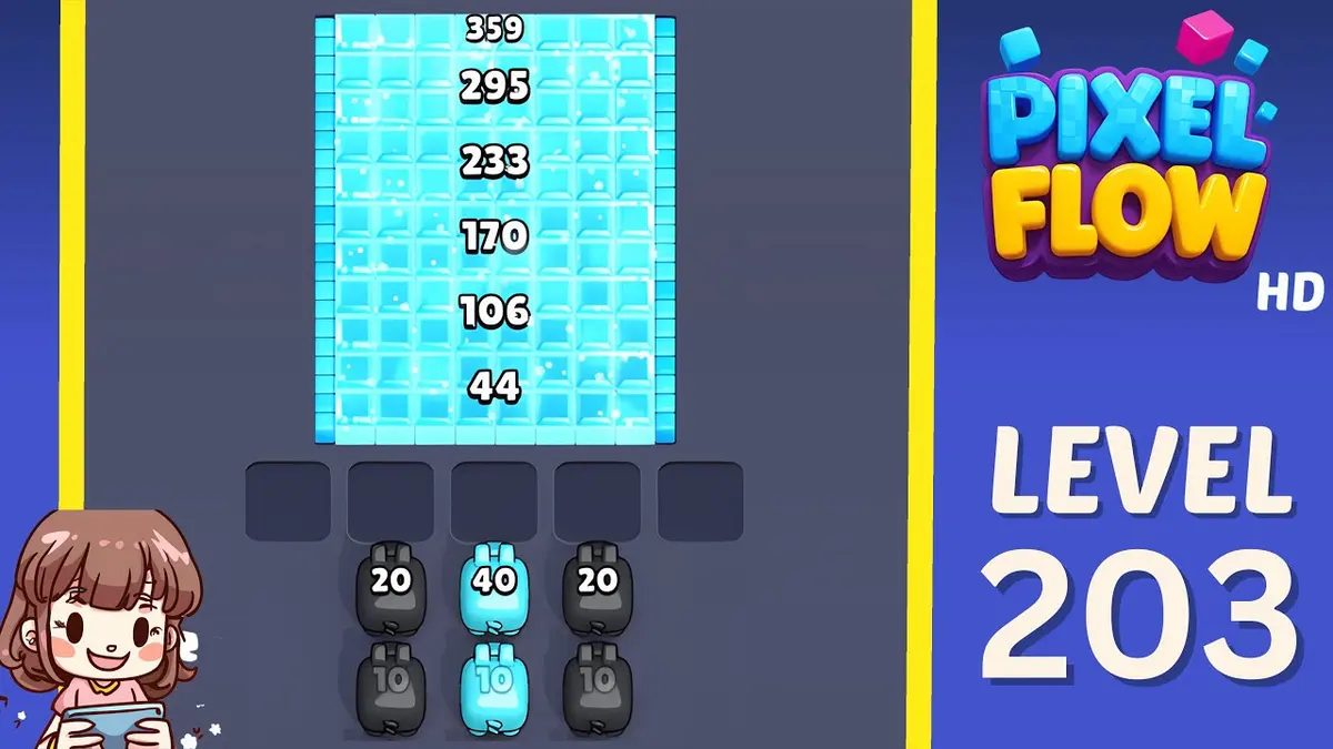 Pixel Flow Level 203 board preview