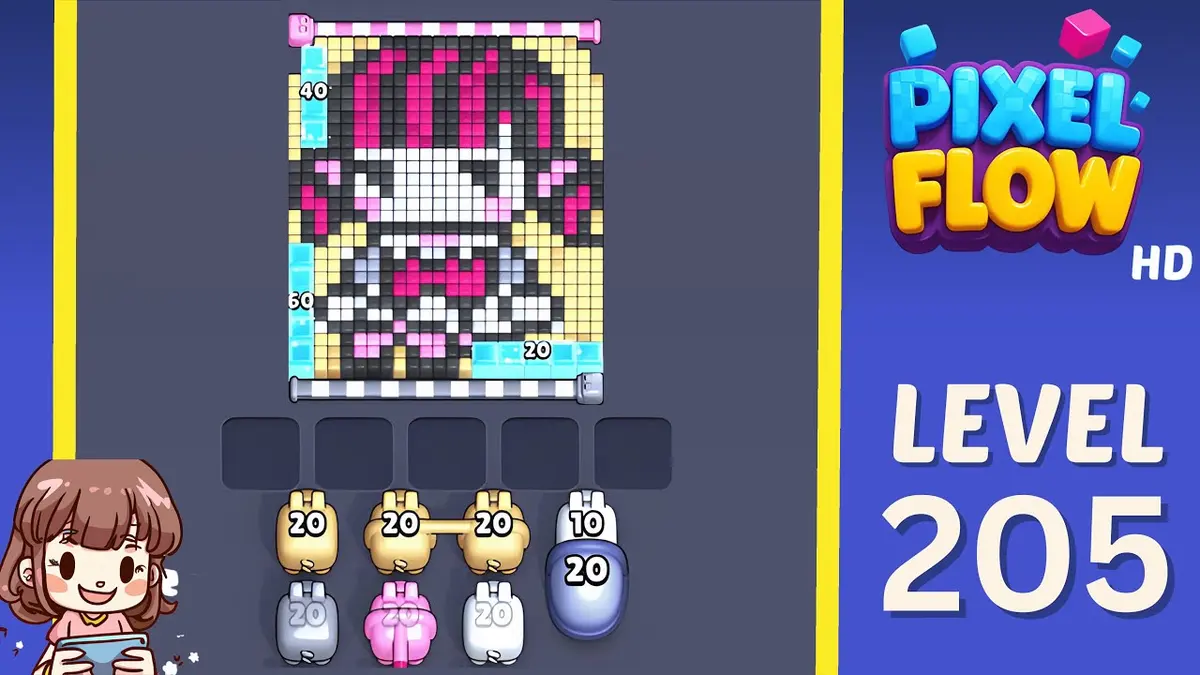 Pixel Flow Level 205 board preview