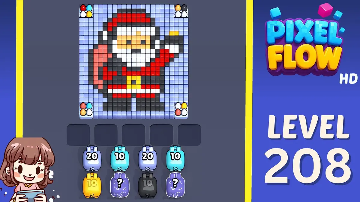 Pixel Flow Level 208 board preview