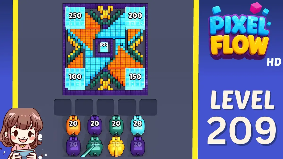 Pixel Flow Level 209 board preview