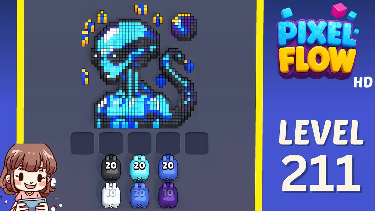 Pixel Flow Level 211 board preview