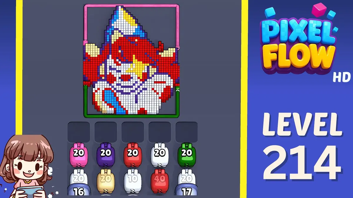 Pixel Flow Level 214 board preview