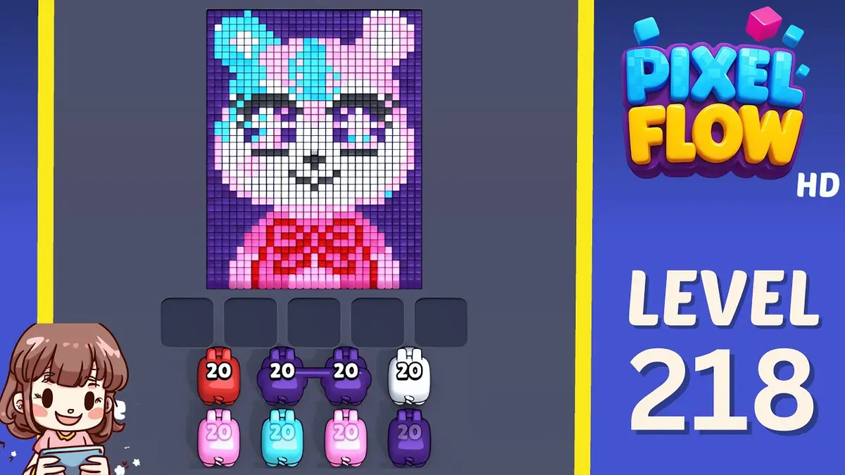 Pixel Flow Level 218 board preview