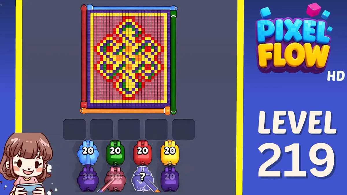 Pixel Flow Level 219 board preview